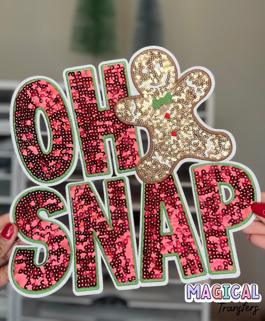 Oh Snap - Sequin Patch