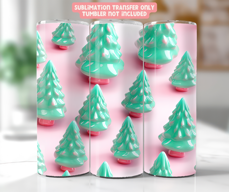 Pastel Christmas Trees