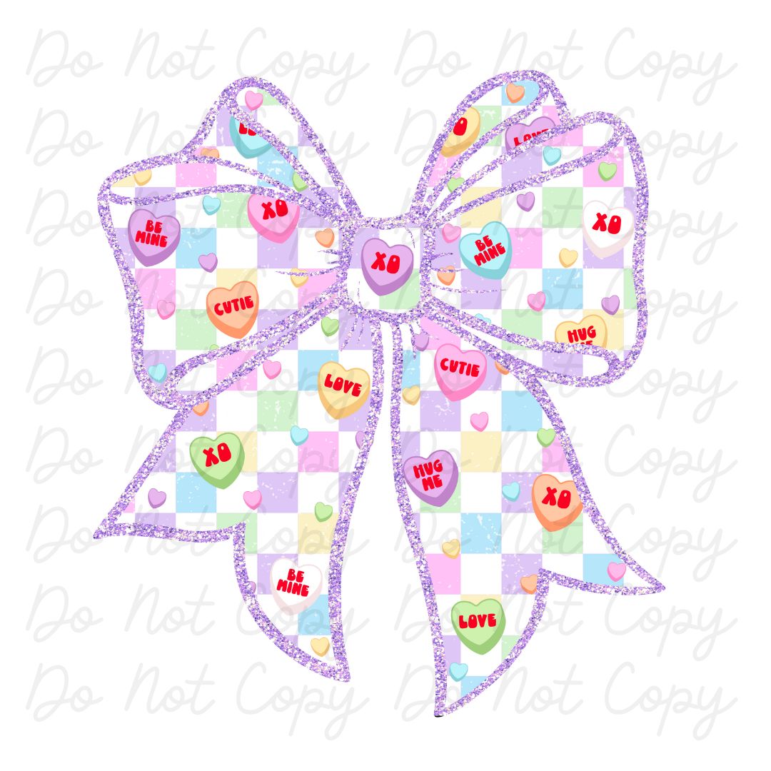 Purple Bow Candy