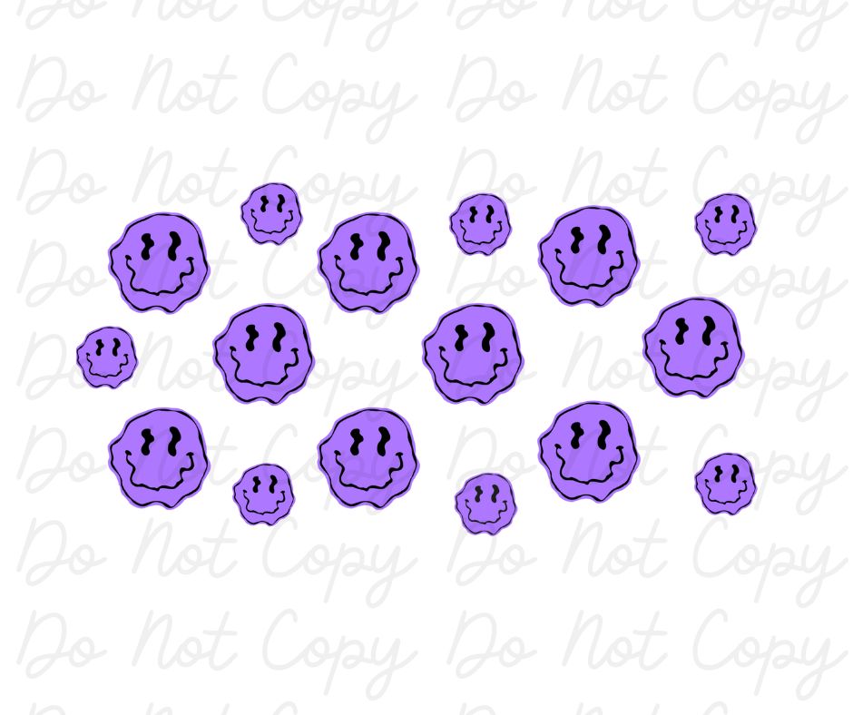 Purple Smiley Faces