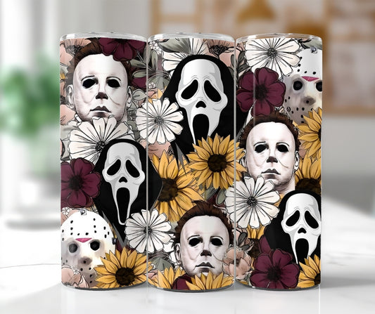 Floral Spooky Masks