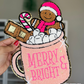 Merry & Bright - Chenille Iron On Patch